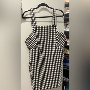 Francesca's Collections Monochrome Checkered Dress